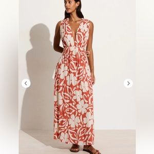 Tropicale Midi Dress Pavito Floral Watermelon